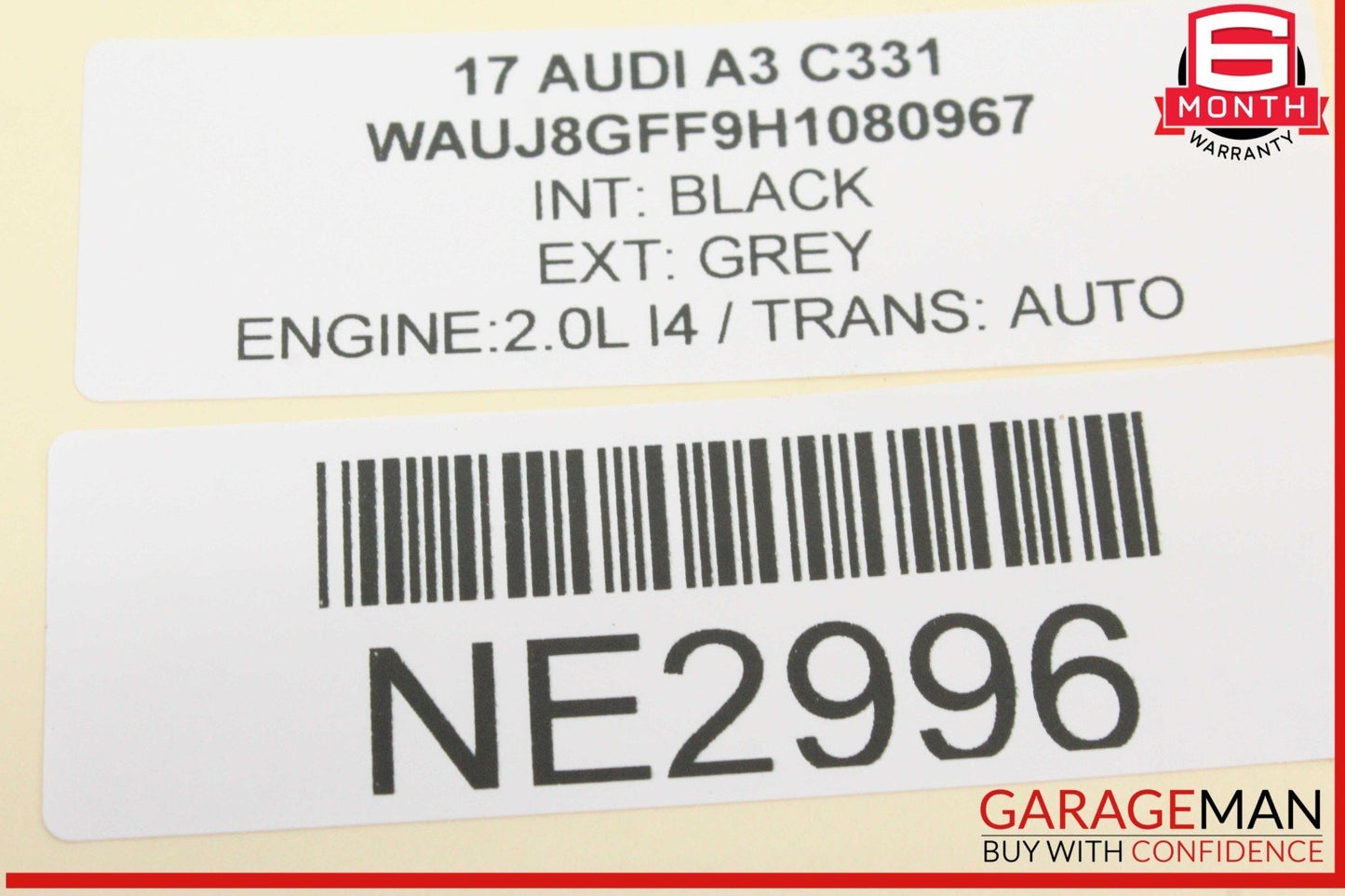 15-20 Audi A3 S3 Rear Left Driver Side Window Regulator Motor 5Q0959801 OEM