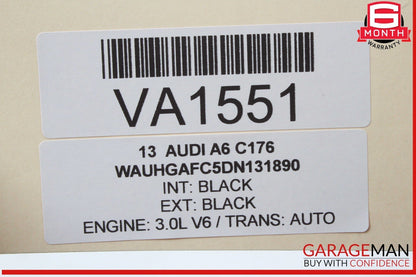 12-18 Audi A6 A7 Right Passenger Side Exterior Door Handle Black 4H0837886 OEM
