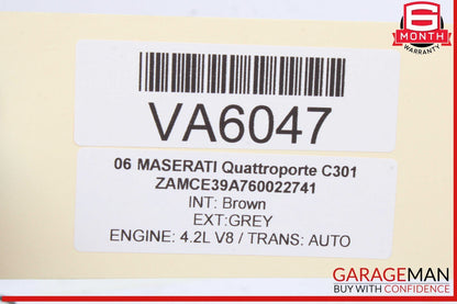 03-13 Maserati Quattroporte M139 Front Right Side Exterior Door Handle OEM