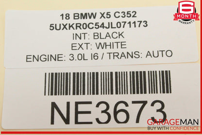 14-18 BMW X5 F15 X3 X4 X6 Rear Left Driver Side Window Regulator Motor OEM