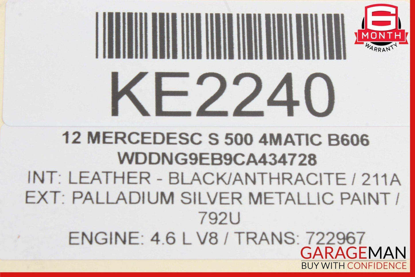 10-13 Mercedes W221 S550 S350 S600 Rear Right or Left Door Loud Sound Speaker
