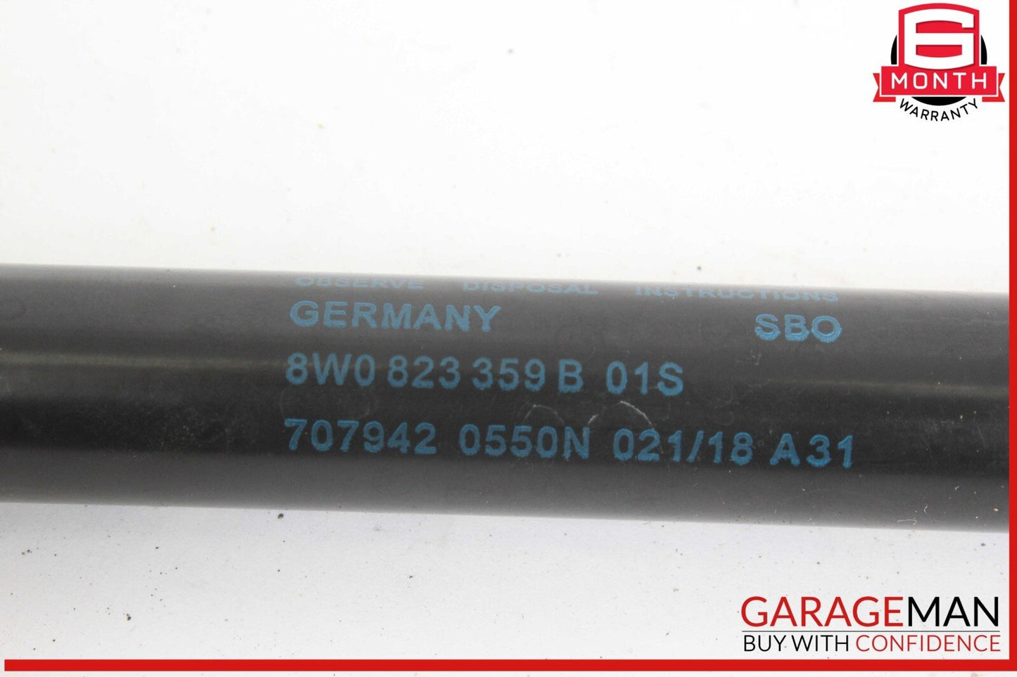 17-24 Audi RS5 S5 Front Left & Front Right Side Hood Shock Strut Lift Cylinder