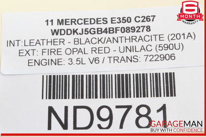 08-20 Mercedes W212 E350 C250 Front Left Wheel Spindle Knuckle Hub Bearing OEM