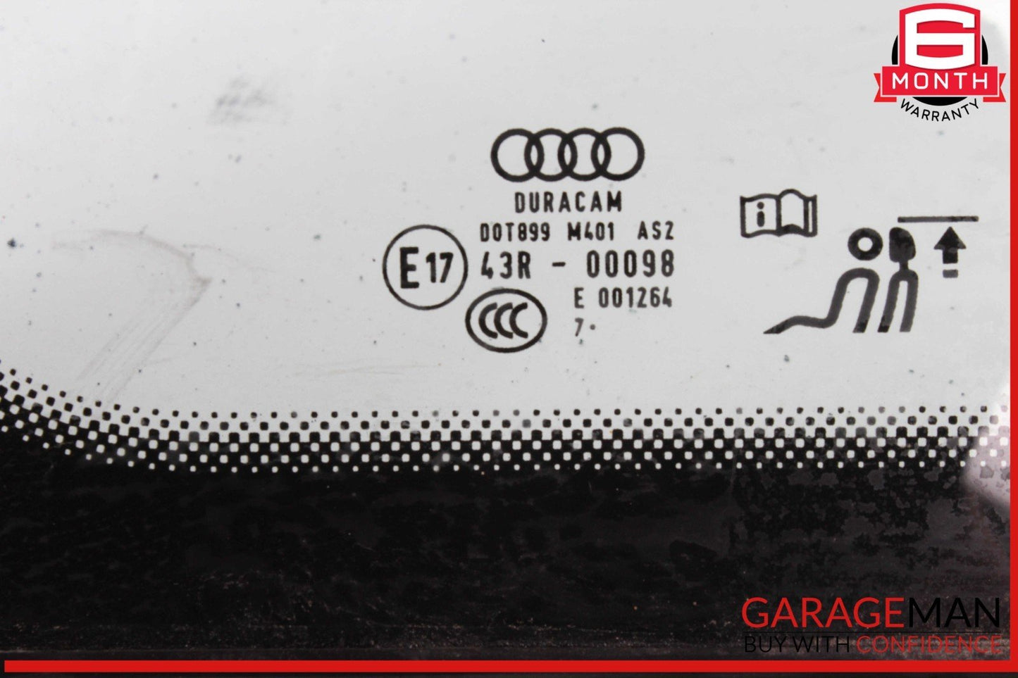 18-23 Audi RS5 S5 Rear Left Driver Side Quarter Window Glass OEM