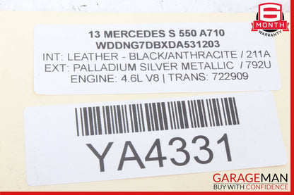 10-13 Mercedes W221 S550 S450 4Matic Dashboard Dash Center Trim Molding OEM