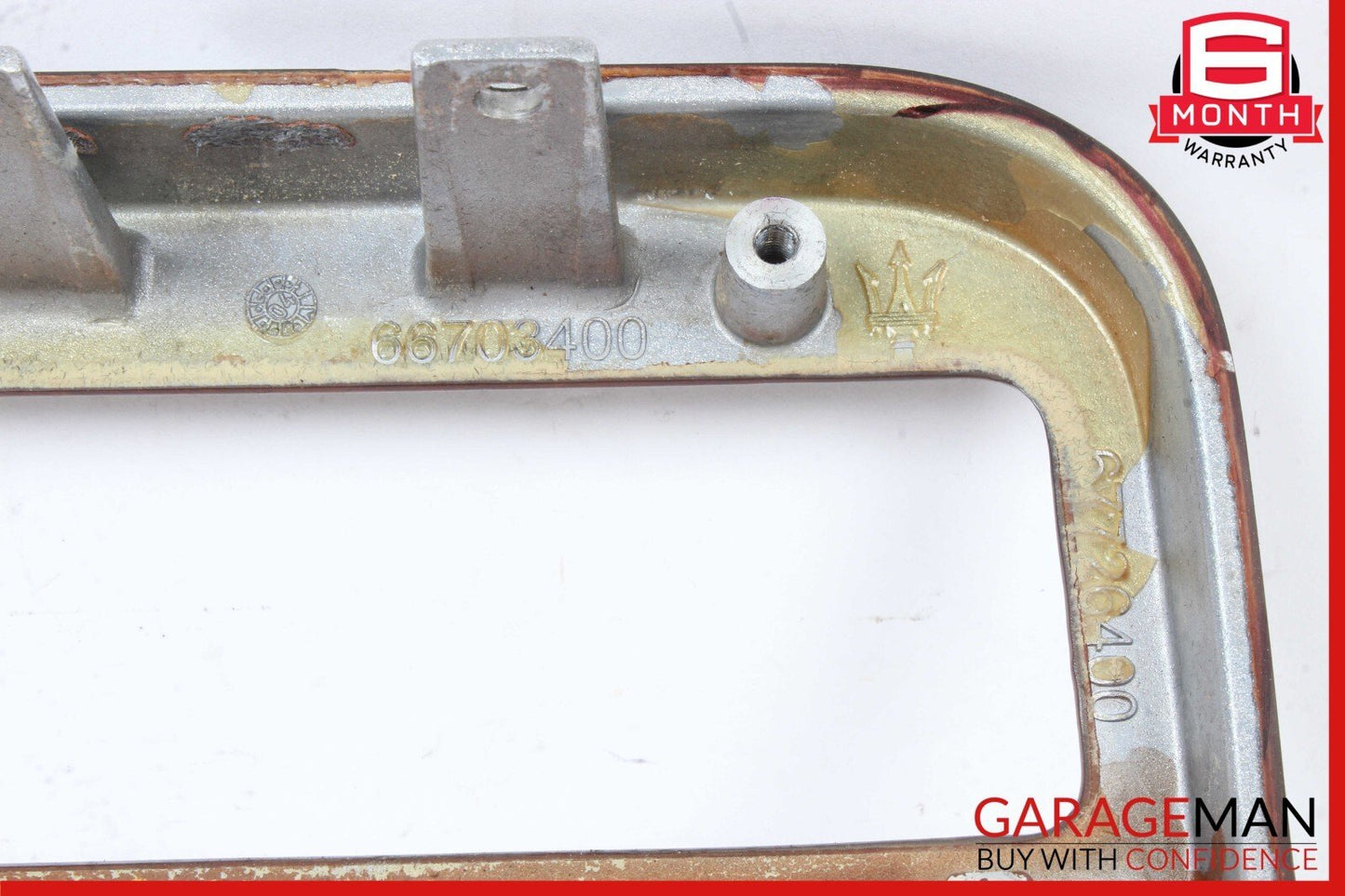 03-13 Maserati Quattroporte M139 Center Console Rear AC Control Trim Bezel Wood