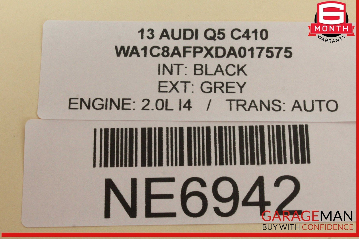 2009-2018 Audi Q5 Rear Left Window Regulator Motor 8K0959811A Genuine