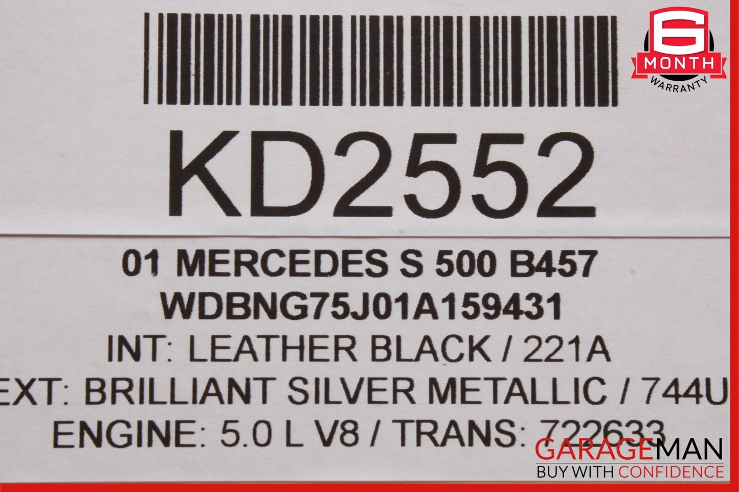 00-06 Mercedes W220 S500 S55 AMG Seat Control Module Front Right 2208206926 OEM