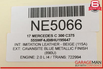15-20 Mercedes W205 C300 C350e Front Right Side Door Window Regulator Motor OEM