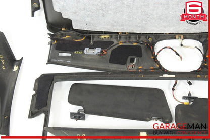 2003 Mercedes R230 SL500 Designo Headliner Set Visors OEM