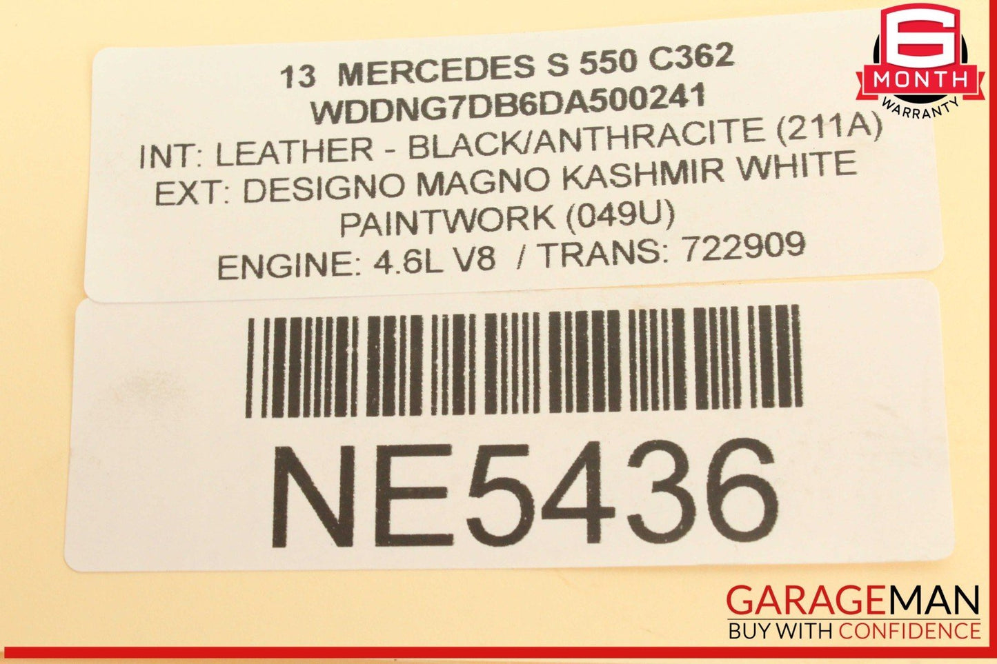 11-20 Mercedes W221 S550 Left Side Turbocharger Air Intake Duct Tube 2780980507