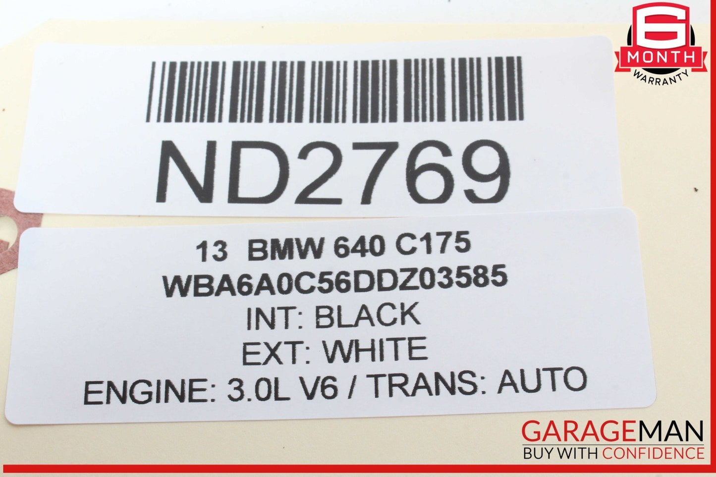12-18 BMW 640i 650i Rear Power Distribution Fuse Box Module 9264924 OEM