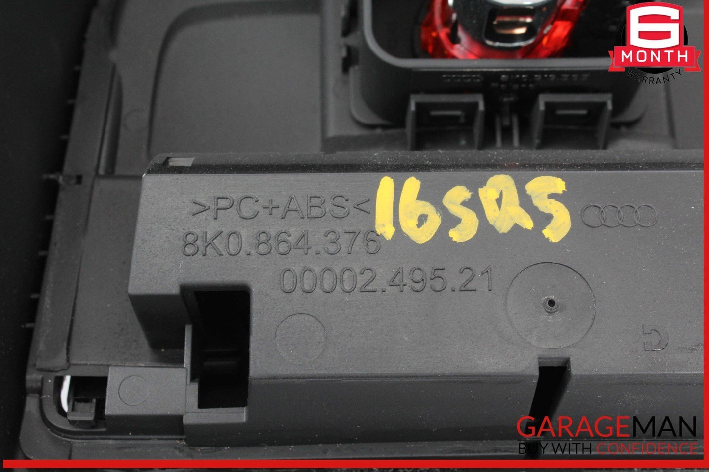 09-17 Audi SQ5 Q5 Rear Center Console AC A/C Air Vent Panel Black 8K0864376 OEM