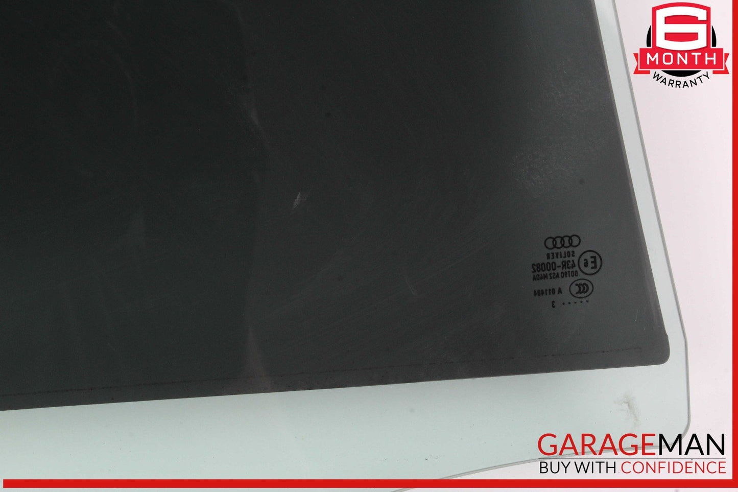 12-18 Audi A6 Rear Left Side Door Window Auto Glass OEM