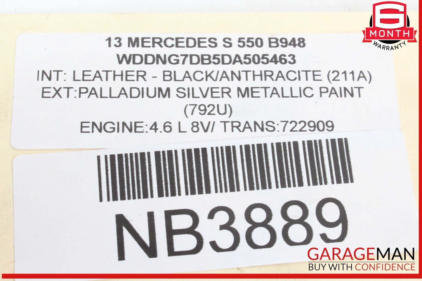 12-13 Mercedes W221 S550 Engine Motor Wire Wiring Harness OEM