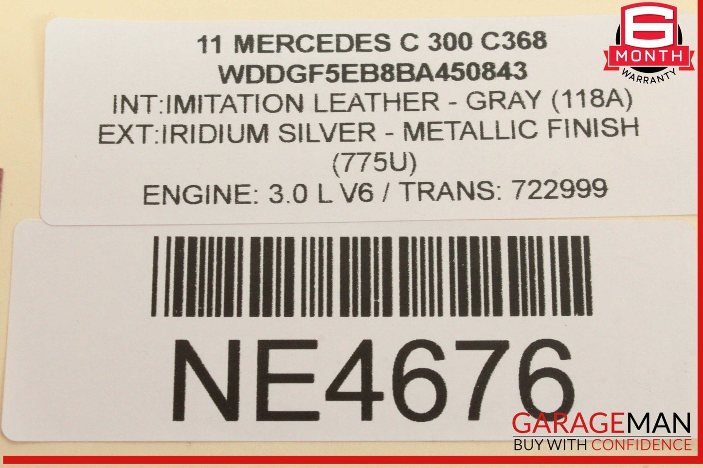 08-11 Mercedes W204 C300 C350 Speedometer Instrument Cluster 2049001505 OEM