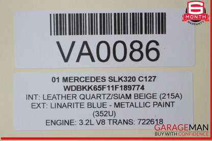 01-04 Mercedes R170 SLK320 SLK230 Speedometer Instrument Cluster 1705404811 OEM