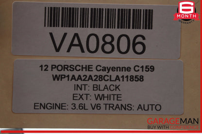 11-18 Porsche Cayenne 958 Front Overhead Dome Light Lamp Black 7PP919317 OEM
