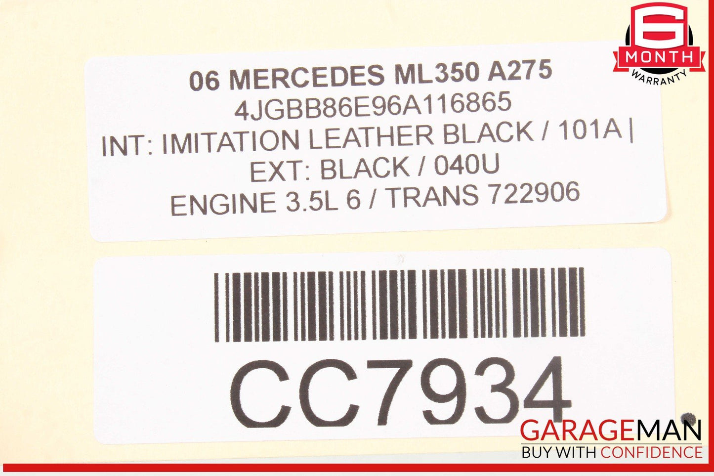 06-12 Mercedes W164 ML350 GL500 Power Steering Rack & Pinion Assembly OEM
