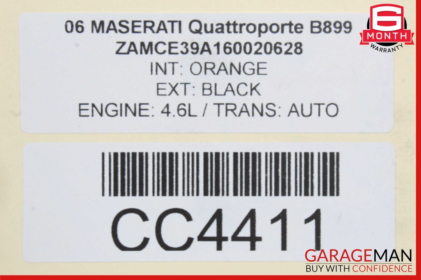 03-13 Maserati Quattroporte M139 Front Hood Bonnet Panel Assembly 67213600 OEM