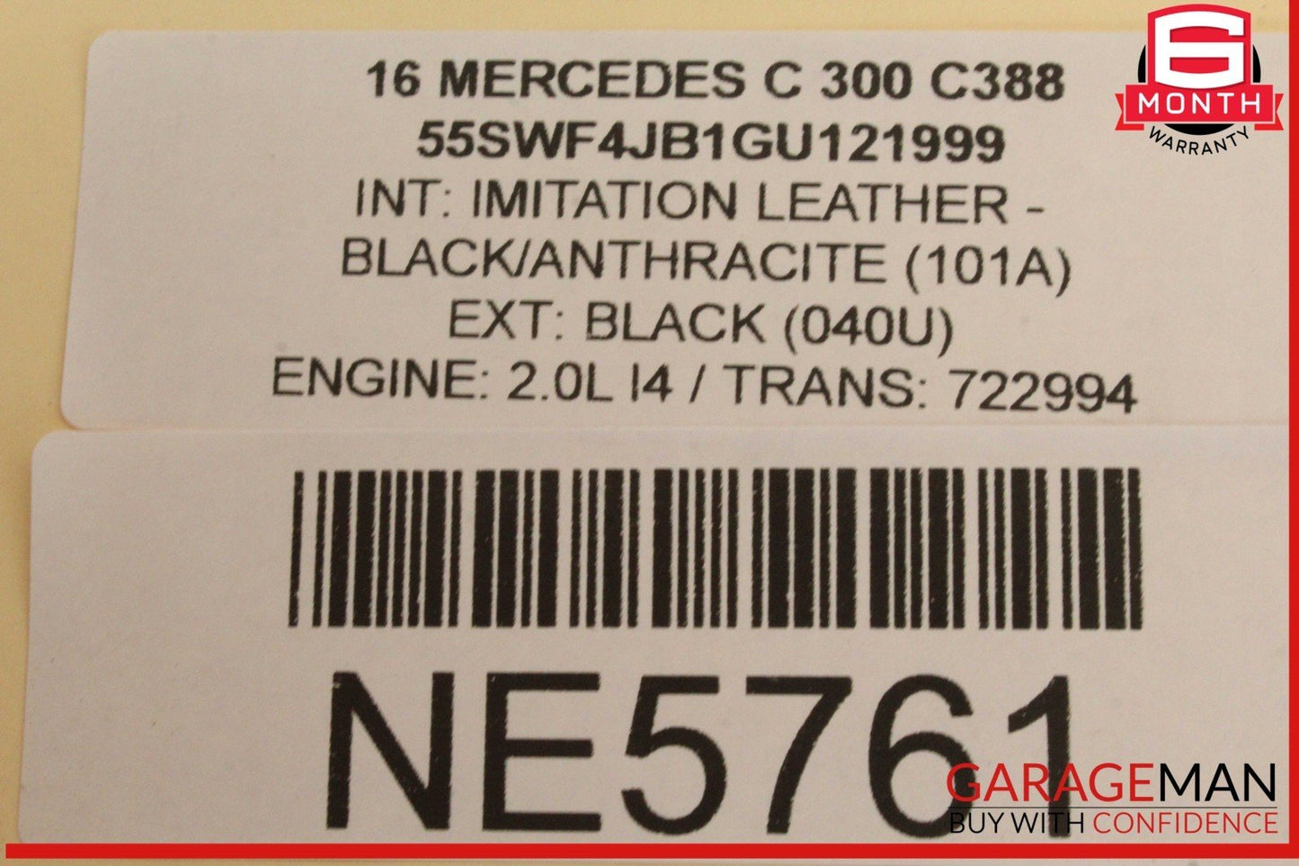 15-19 Mercedes W205 C300 C400 Media Center Dashboard Hazard Control Switch OEM