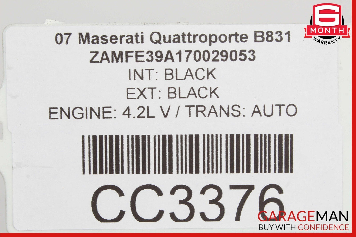 2004-2008 MASERATI QUATTROPORTE REAR BUMPER COVER OEM