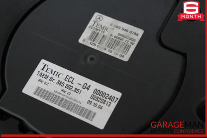 05-09 Mercedes W203 C230 C350 CLK350 Engine Radiator Cooling Fan Motor OEM
