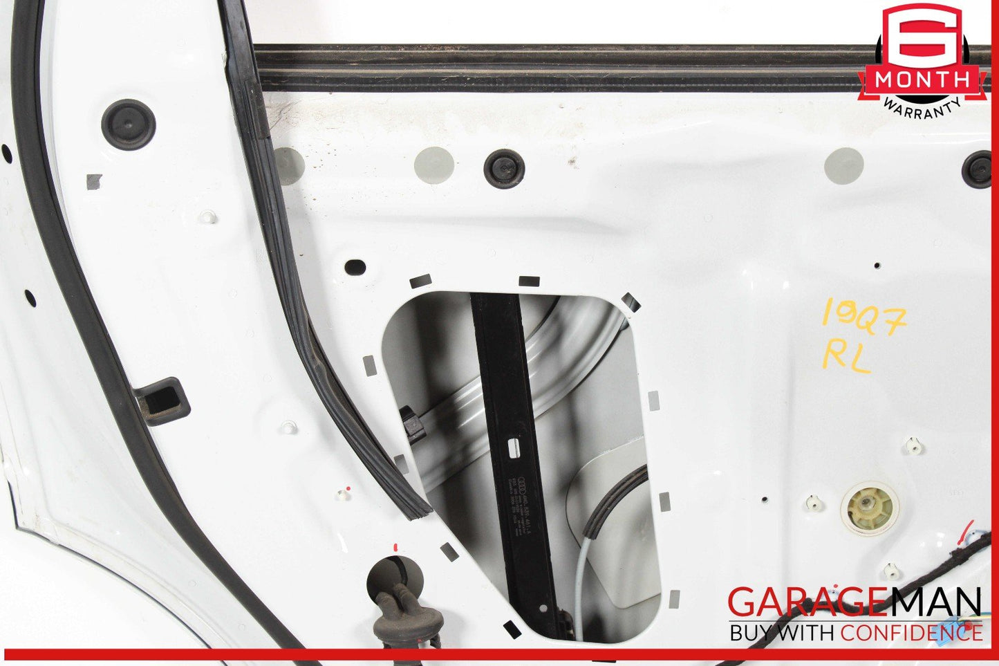 17-19 Audi Q7 Rear Left Driver Side Door Shell White OEM