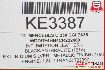 12-14 Mercedes W204 C250 Rear Center Console Air Vent AC A/C Trim Grille OEM