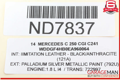 12-14 Mercedes W204 C250 CGI Front Left Side Headlight Support Bracket OEM