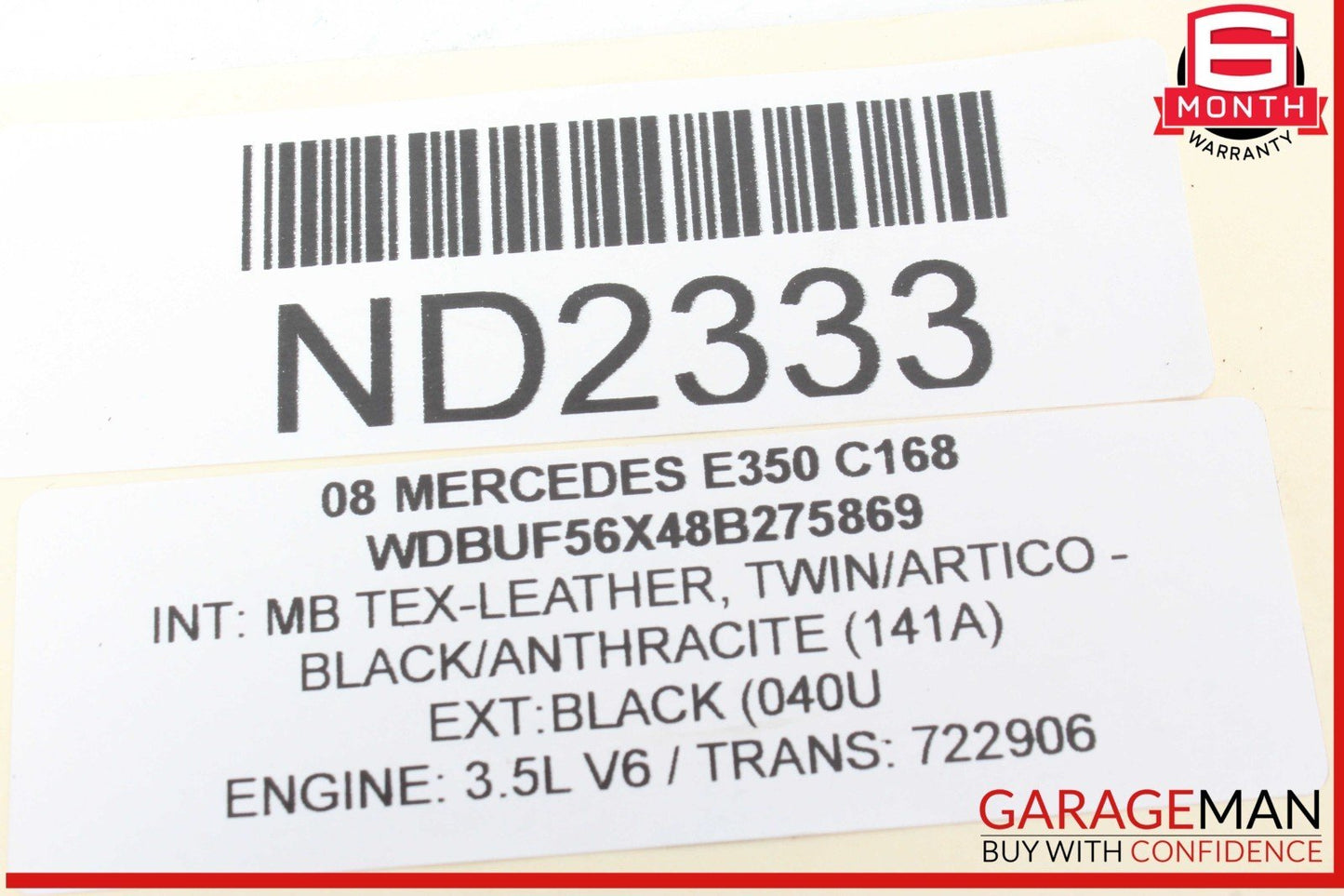 06-12 Mercedes W211 E350 C300 C350 M272 Left Side Exhaust Manifold Header Pipe 2721403509