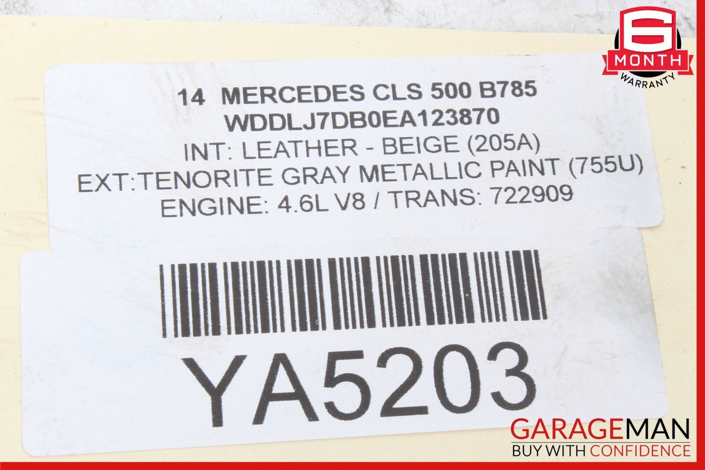 12-18 Mercedes W218 CLS500 E550 M278 Right Turbocharger Turbo Charger Manifold