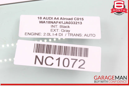 17-24 Audi A4 Allroad Front Left Driver Side Door Window Glass 8W0845201 OEM