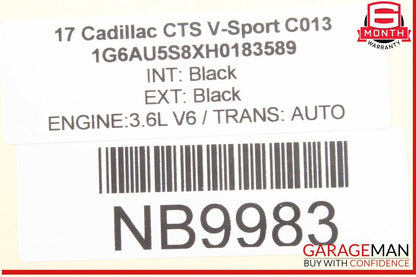 14-19 Cadillac CTS V-Sport Speedometer Cluster Bezel Trim w/ Upper Cover OEM