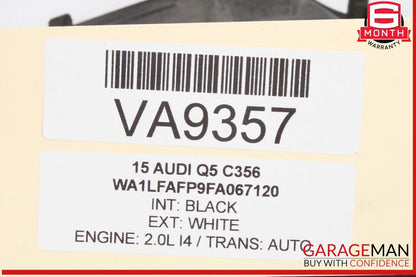 13-17 Audi Q5 SQ5 Front Engine Upper Slam Panel Cover Black 8R0807081A OEM