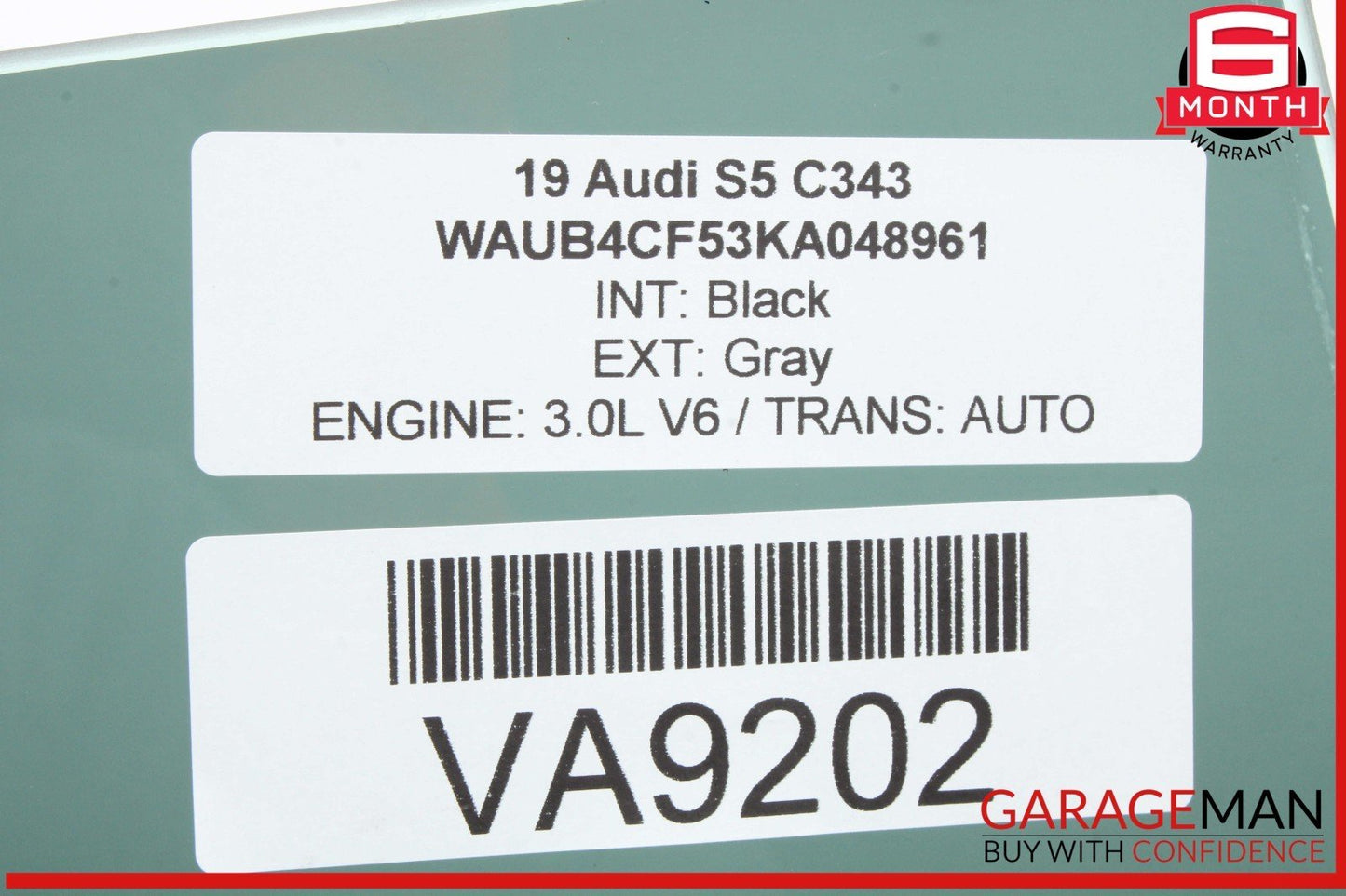 18-24 Audi S5 A5 Rear Right Passenger Side Door Window Glass 8W8845206 OEM