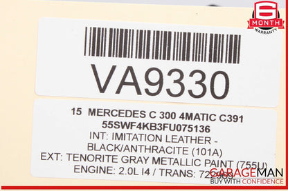 15-18 Mercedes W205 C300 4MATIC Front Right Headlight Lamp LED 2059064203 OEM