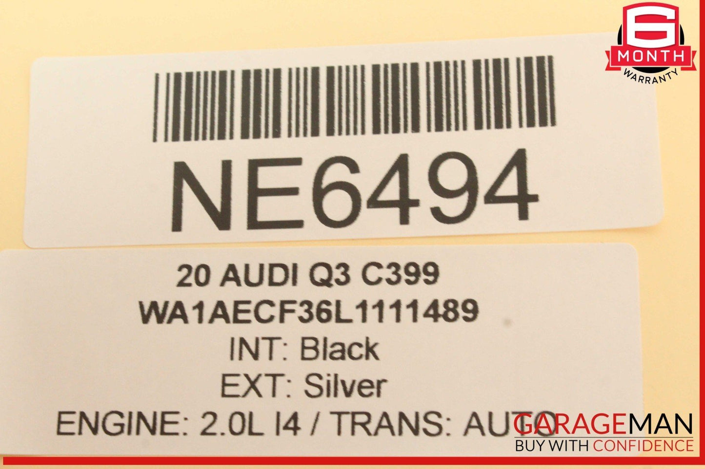 19-24 Audi Q3 Front Center Console Parking Brake Switch w/ Power Outlet OEM