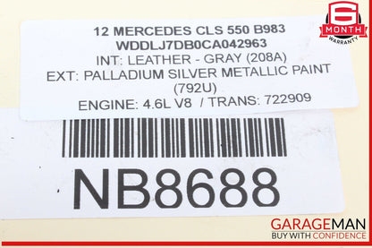 11-19 Mercedes W218 CLS550 CL550 S550 E550 Engine Coolant Motor Water Pump OEM