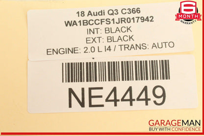 15-18 Audi Q3 Front Left Driver Side Spindle Knuckle Wheel Hub 1K0615311F OEM