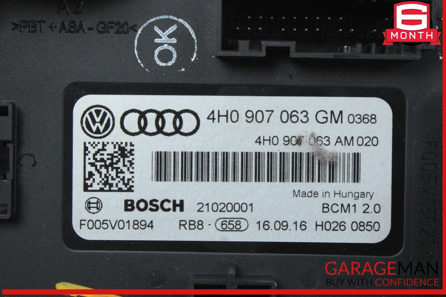 12-18 Audi A6 A7 S6 S7 On Board Supply Body Control Module Unit 4H0907063GM OEM