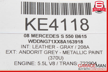 07-13 Mercedes W221 S550 S350 S63 S65 AMG Front Left Under Seat Controller Unit