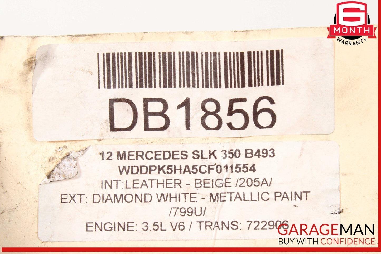 12-16 Mercede R172 SLK350 Rear Axle Differential Carrier Diff 3.07 OEM