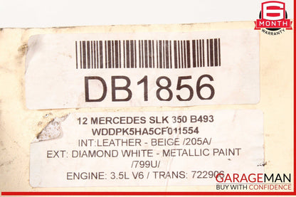 12-16 Mercede R172 SLK350 Rear Axle Differential Carrier Diff 3.07 OEM