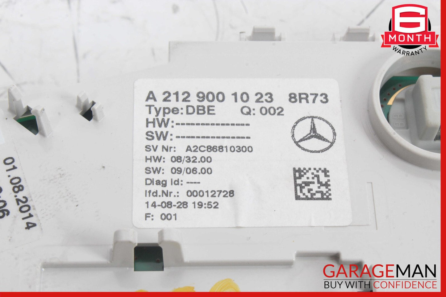 14-16 Mercedes W212 E350 Front Overhead Dome Light Lamp OEM