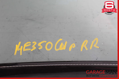 10-16 Mercedes W207 E350 Rear Right Passenger Side Quarter Window Glass Tinted