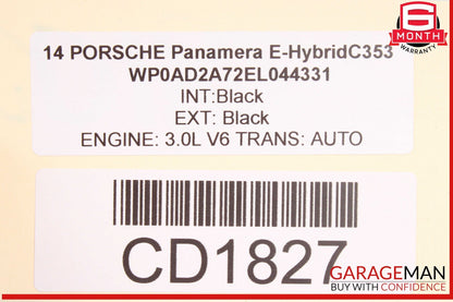 10-16 Porsche Panamera 970 Rear Left Side Interior Door Panel OEM