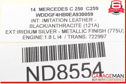 12-15 Mercedes W204 C250 Navigation Command Head Unit DVD CD Audio OEM