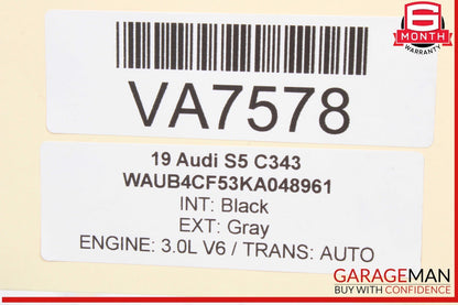 18-24 Audi S5 A5 A4 S4 SQ5 Right Passenger Side Fuel Rail w/ Injectors OEM