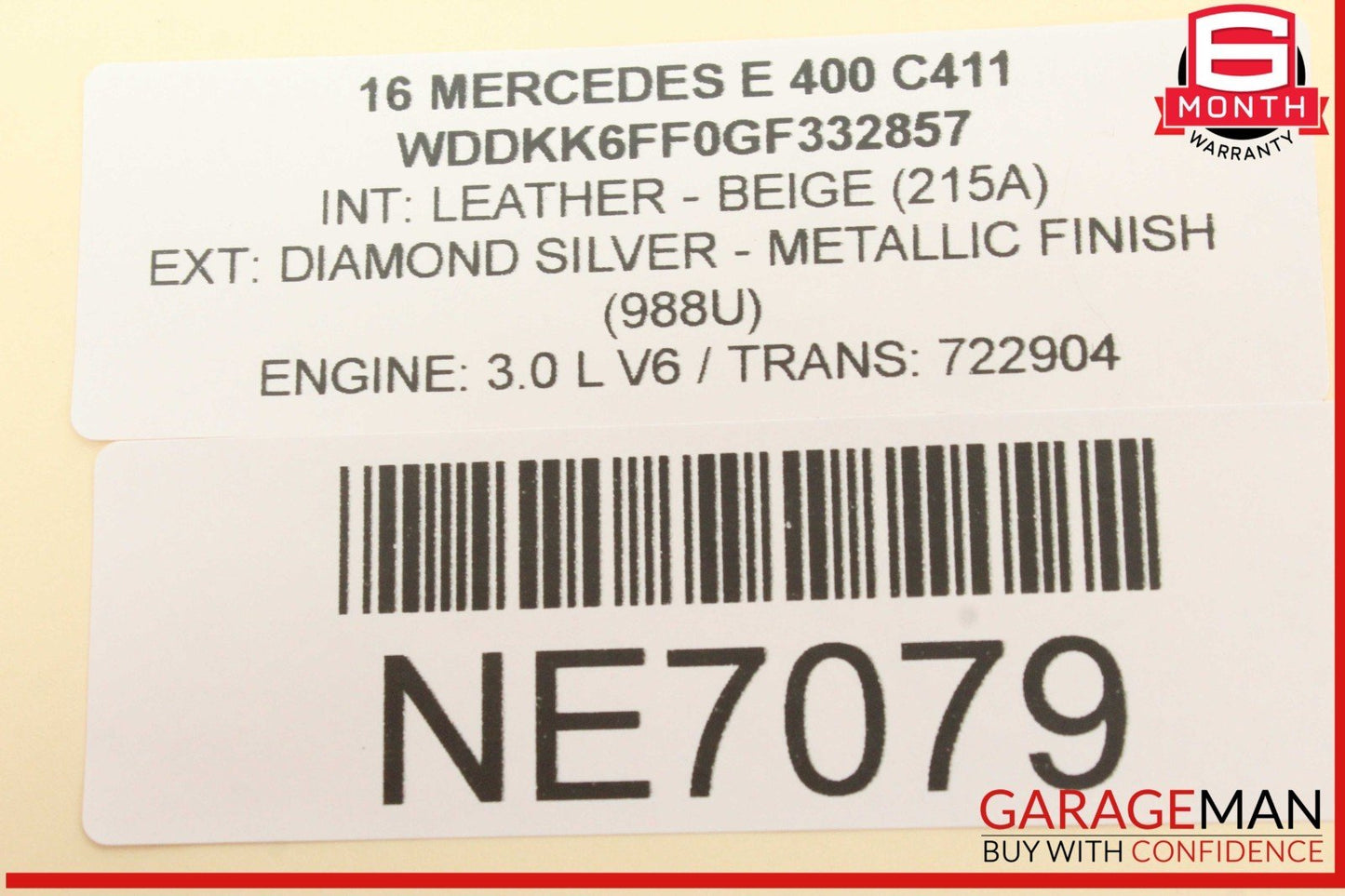 11-17 Mercedes W207 E400 E350 E550 Left or Right Side Bow Tension Cylinder OEM